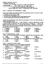 Đề kiểm tra học kỳ II môn Tiếng Anh Lớp 7 (Hệ 10 năm) - Năm học 2018-2019 - Trường THCS Phan Văn Ba